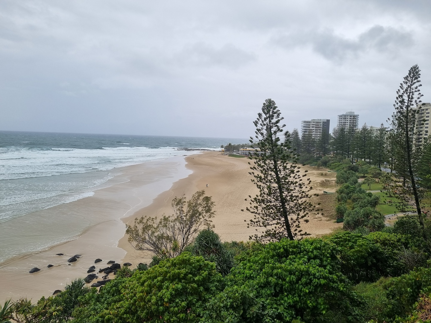 Rainbow Bay Beach looking South - 14.08.24