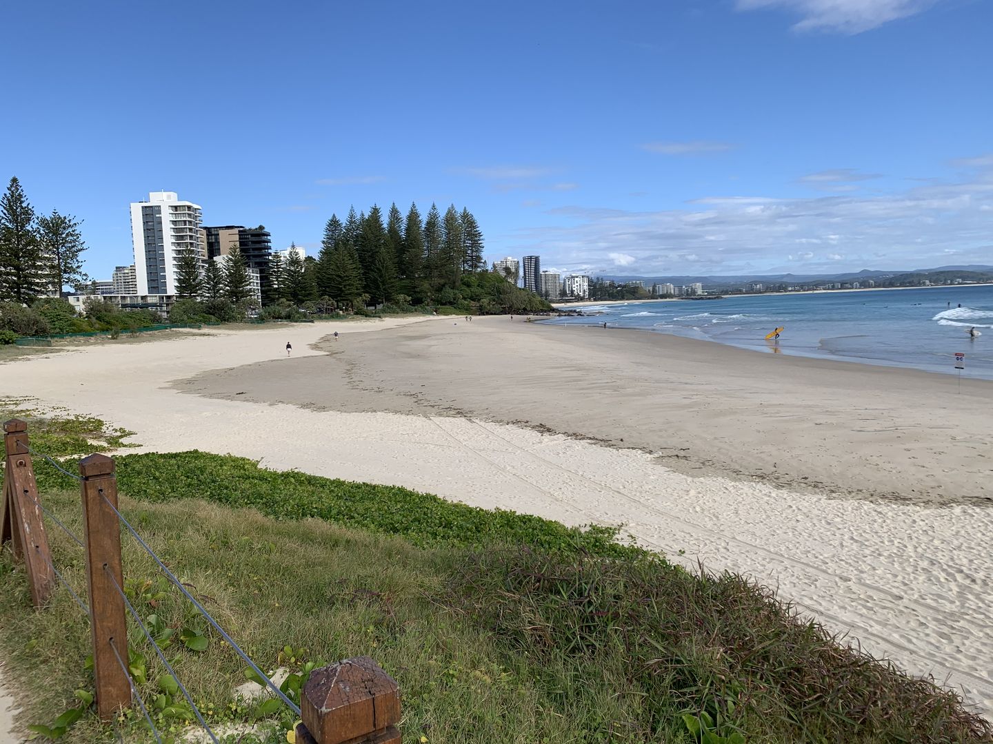 Rainbow Bay Beach looking North 14 June 2022