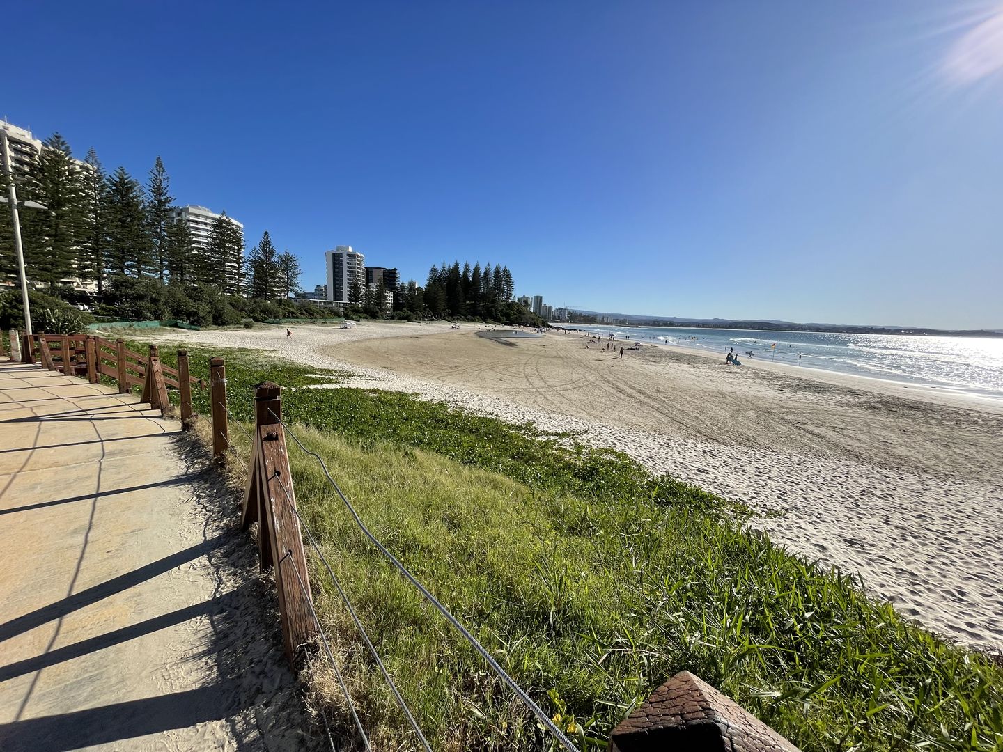 Rainbow Bay Beach looking north 11 April 2023