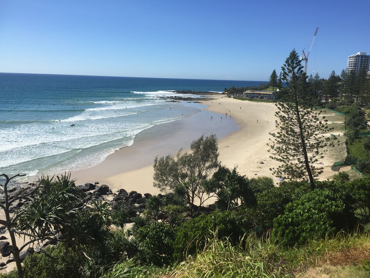 Rainbow Bay Beach looking south - May 2021