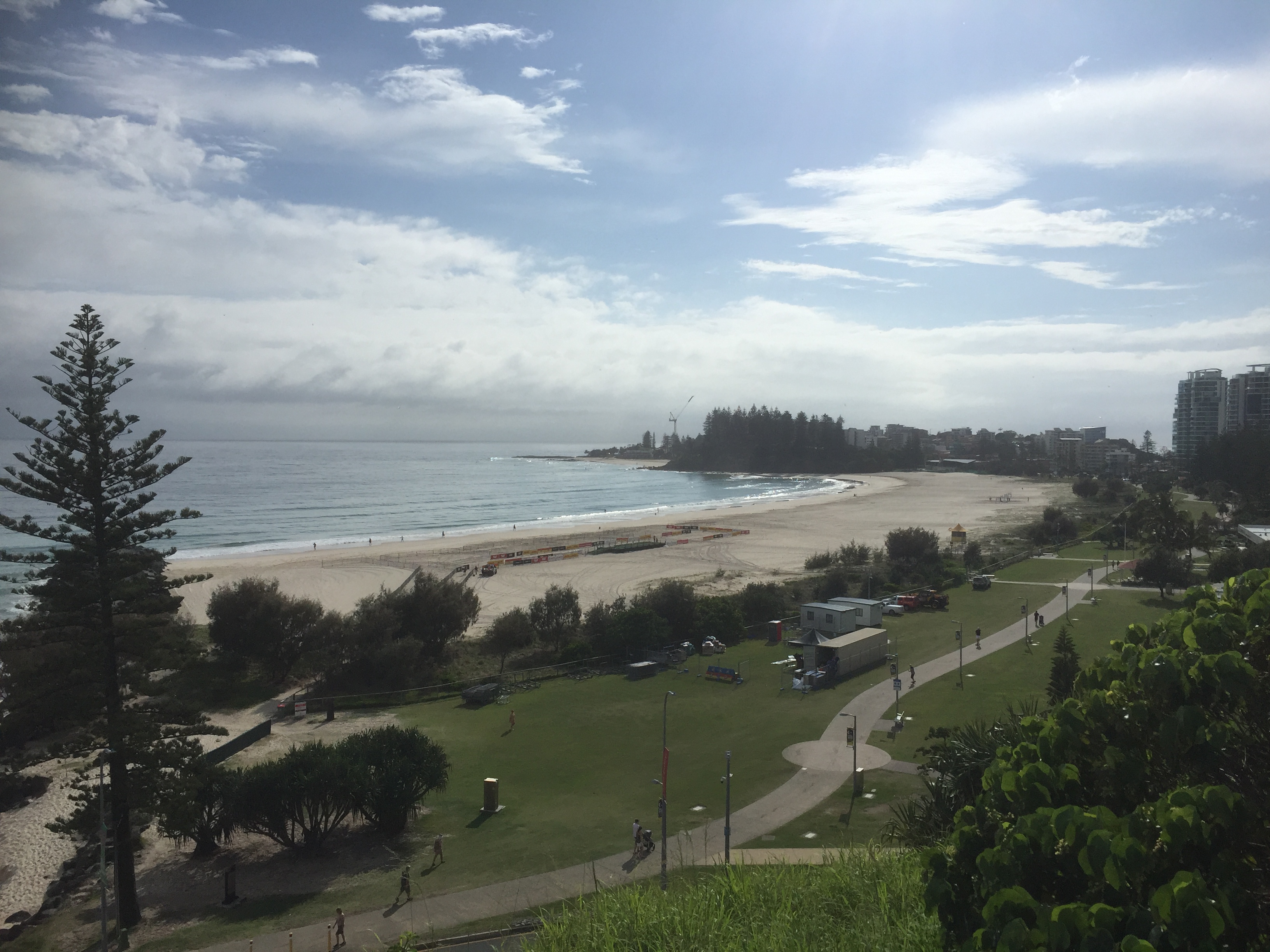 Rainbow Bay Beach looking south November 2021